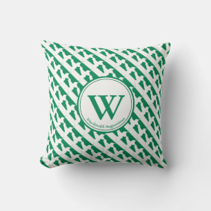Anpassningsbar Monogram NIGERIA Flagga Nigerian Na Kudde