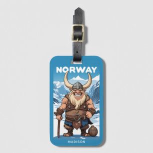 Anpassningsbar Monogram Norska Troll Bagagebricka