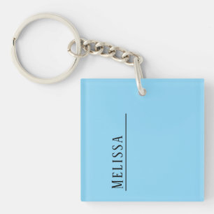 Anpassningsbar, Monogram-nyckelkedja i Elegant Fär