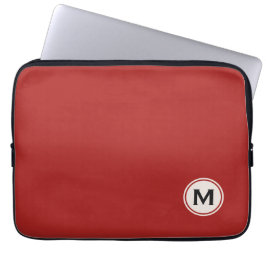 Anpassningsbar monogram och färg laptop sleeve