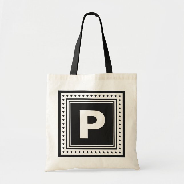 Anpassningsbar monogram och färg tote bags tygkasse (Framsidan)