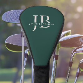 Anpassningsbar Monogram och Namn Classic Grönt