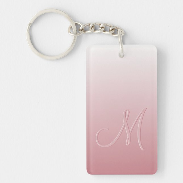 Anpassningsbar Monogram på Ombre Coral  Rosa Gradi (Framsidan)