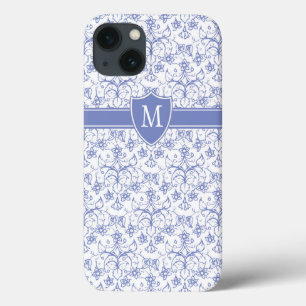 Anpassningsbar Monogram på Snyggt Blue Periwinkle