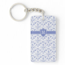 Anpassningsbar Monogram på Snyggt Blue Periwinkle