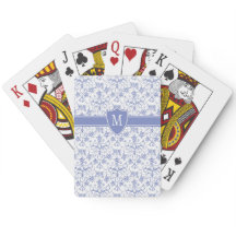 Anpassningsbar Monogram på Snyggt Blue Periwinkle