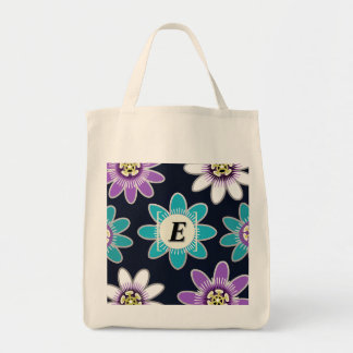 Anpassningsbar Monogram Passion Flower Blommigt Ma Tygkasse