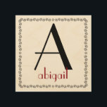 Anpassningsbar Monogram Personlig Namn på trä Trätavla<br><div class="desc">Anpassningsbar monogram personlig namn på träavtryck. Trägåva för årsdagar,  födelsedagar och speciella tillfällen.</div>