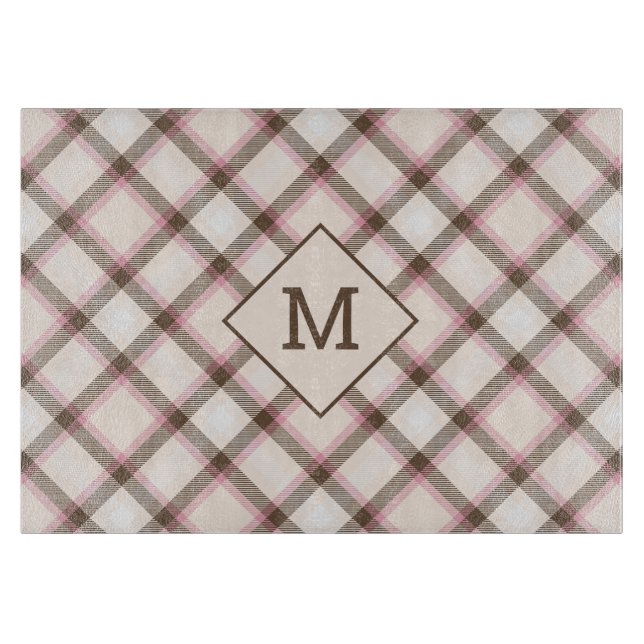 Anpassningsbar Monogram Play/Tartan Mönster (Framsidan)