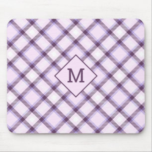 Anpassningsbar Monogram Play/Tartan Mönster Musmatta