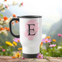 Anpassningsbar monogram-resemugg med färgaccent