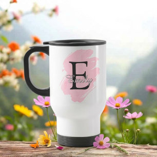 Anpassningsbar monogram-resemugg med färgaccent resemugg