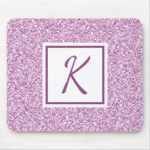 Anpassningsbar Monogram Rosa Gnistra Mousepad