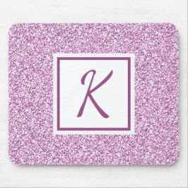 Anpassningsbar Monogram Rosa Gnistra Mousepad Musmatta