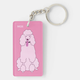 Anpassningsbar Monogram Rosa Pudel