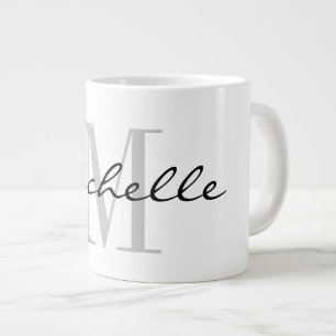 Anpassningsbar monogram stor stor gigantisk jumbo mugg