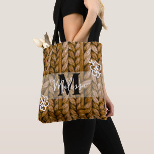 Anpassningsbar Monogram Tote Bridesmaid eller Mo Tygkasse