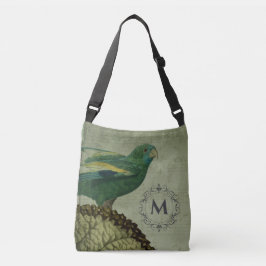Anpassningsbar Monogram Vintage Parrot Axelväska