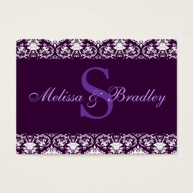 Anpassningsbar Monogram Visitkort (Framsidan)