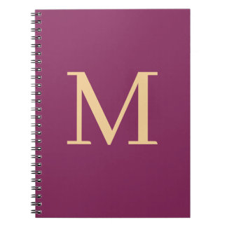 Anpassningsbar monogrammat anteckningsbok