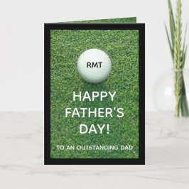 Anpassningsbar Monogrammed Fars dag Golf Greeting  Kort
