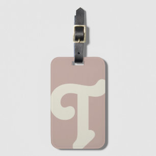 Anpassningsbar Monogrammed första Rosan i monogram Bagagebricka