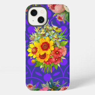 Anpassningsbar Monogrammed iPhone 13 Fodral, Blomm