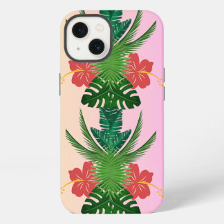Anpassningsbar Monogrammed iPhone 13 Fodral, Blomm