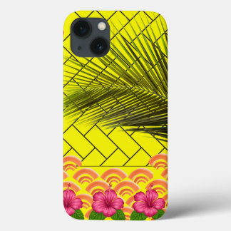 Anpassningsbar Monogrammed iPhone 13 Fodral - Gult