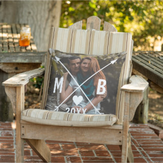 Anpassningsbar Monogrammed Kärlek Heart Arrows 202 Kudde