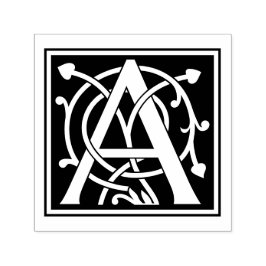 Anpassningsbar Monogrammed Mercer Initial Självfärgande Stämpel