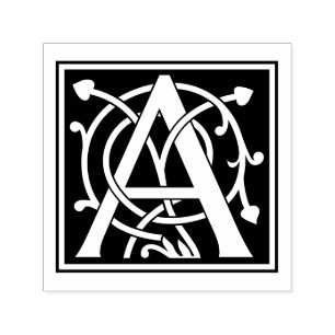 Anpassningsbar Monogrammed Mercer Initial Självfärgande Stämpel