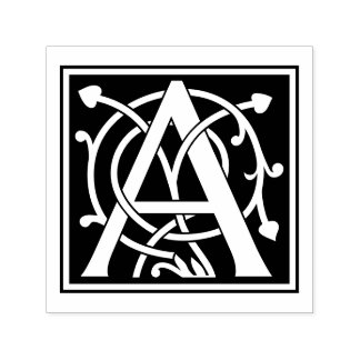 Anpassningsbar Monogrammed Mercer Initial Självfärgande Stämpel