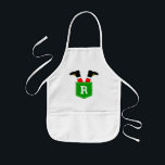 Anpassningsbar Monogrammed Santa i Pocket-julpron Barnförkläde<br><div class="desc">Anpassningsbar Monogrammed Santa i Pocket-julpron.</div>
