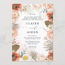Anpassningsbar Monogrammed Terracotta Rustic Boho