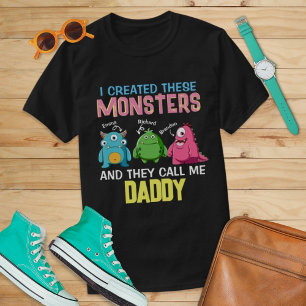 Anpassningsbar Monster Ring pappa Pappa Far Pappa T Shirt