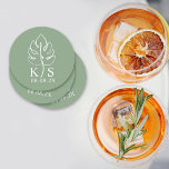 Anpassningsbar Monstera Monogram Spara Logotypen D Underlägg Papper Rund<br><div class="desc">Anpassningsbar Monstera Monogram Spara datum Logotyp Rund Papper Underlägg</div>