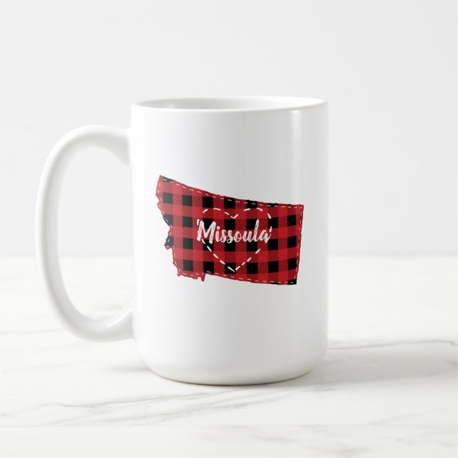 Anpassningsbar Montana Hemstat Buffalo Play-jul Kaffemugg (Vänster)