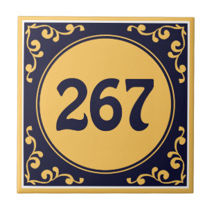 Anpassningsbar mörk blått Azulejos Ceramic Tile Kakelplatta