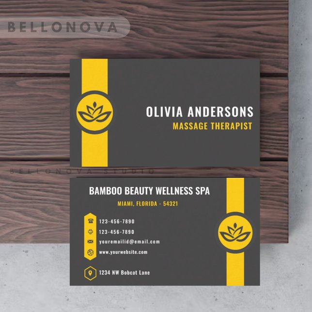 Anpassningsbar Mörk Grått Black Gult Transport Visitkort (Custom Dark Grey Black Yellow Transportation Business Card)