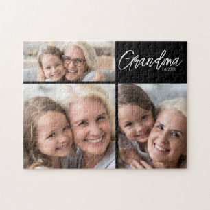 Anpassningsbar Mormor Etableringsår 3 Foto Pussel