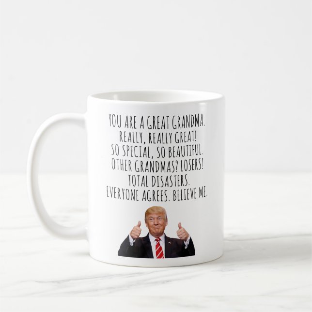Anpassningsbar Mormor Mors dag Närvarande i Mimi Kaffemugg (Vänster)