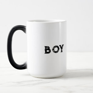Anpassningsbar Morphing Mugg - Namn "Boy" avslöjad