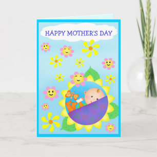 Anpassningsbar Mors dag / födelsedag / ny mamma Kort