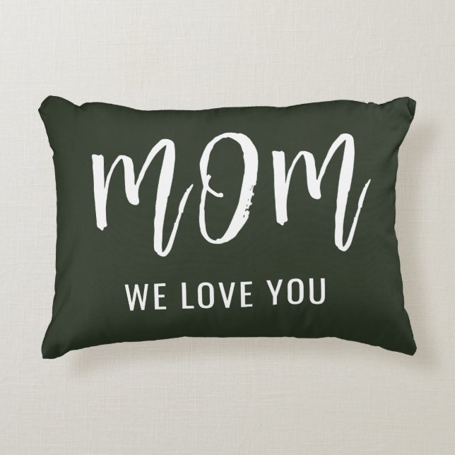 Anpassningsbar Mors dag Gift Prydnadskudde (Framsidan)