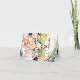 Anpassningsbar mors dag-kort tack kort