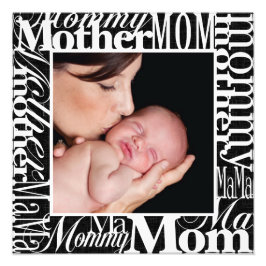 Anpassningsbar Mors dag Ord Collage Photo Print Fototryck