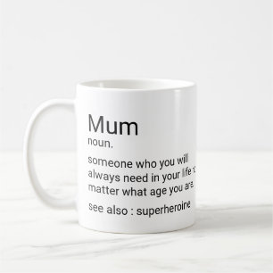 Anpassningsbar Morsa definition för Mamma Kaffemugg