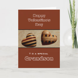 Anpassningsbar/morson Glad Alla hjärtans dag Wood  Helgkort