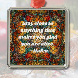 Anpassningsbar Mosaic Mönster Nowruz Persian New Y Julgransprydnad Metall